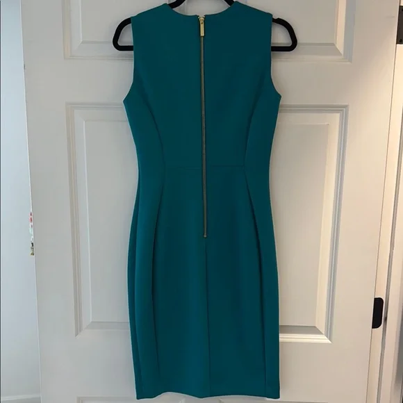 Calvin Klein Teal Midi Dress - Picture 4 of 5